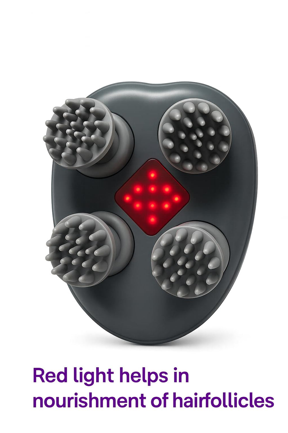 EaseHead massager offers three intensity levels for personalized massage
