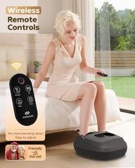 EaseZen massager showing adjustable air squeeze control for tailored compression