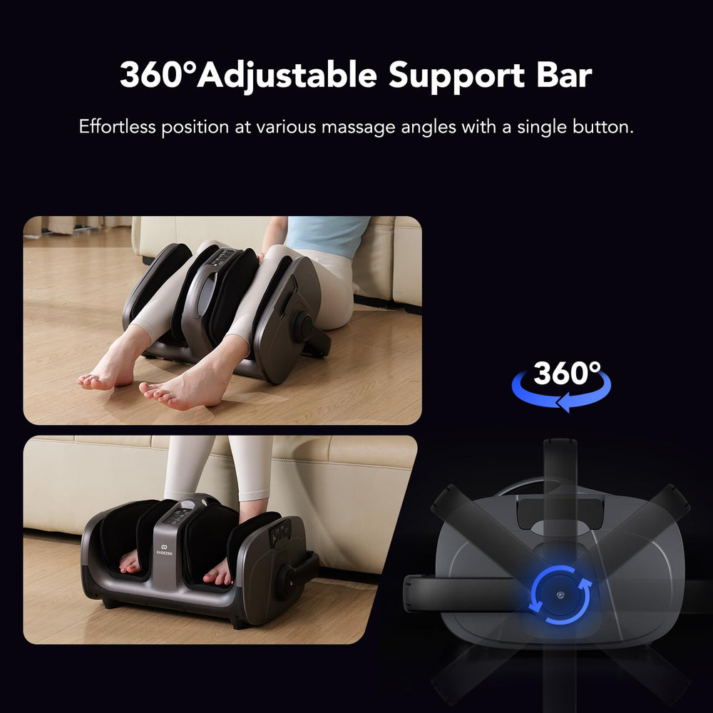 EaseZen massager open design allows flexible positioning.