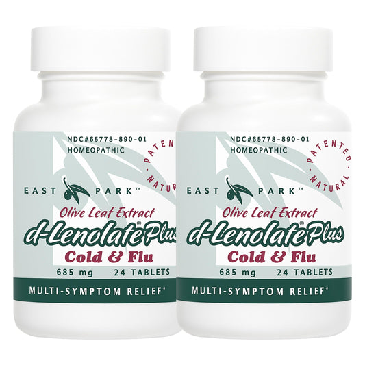 East Park D-Lenolate Plus bottle front view highlighting family-friendly cold relief