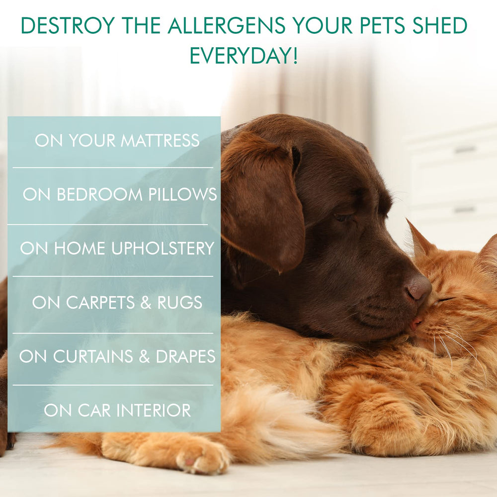 Hand applying Easy Air Organic Allergy Relief Spray for quick relief