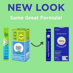 EASY TOMORROW jelly stick highlighting glutathione as a key ingredient