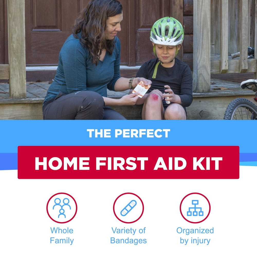 Easy Care First Aid Kit in action with pouch open for fast response.