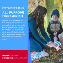 Easy Care All-Purpose Kit soft nylon case offers portable storage for travel.