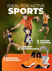 EASYFEET Flame Boost arch support close-up enhances stability during jumps