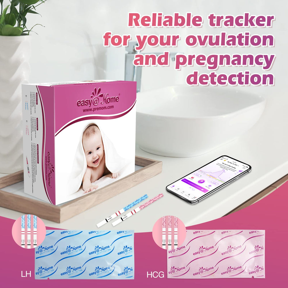 Easy@Home digital basal thermometer displays precise temperature and stores memory.