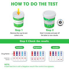Easy@Home temperature strip verifying test validity at a glance.