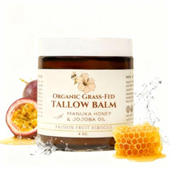 Eavara grass-fed beef tallow balm jar for deep hydration on dry skin