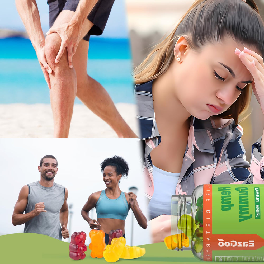 EAZGOO omega-3 and omega-6 icons emphasize balanced nutrients.