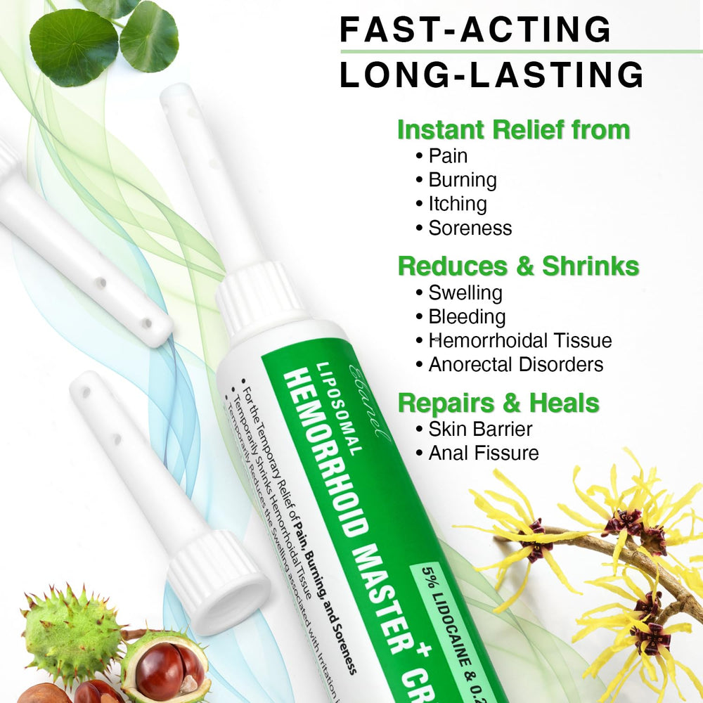 Ebanel witch hazel herbal blend ingredients for soothing relief.
