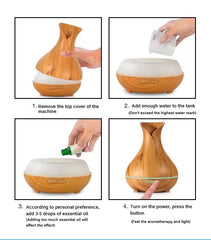 Ebooine quiet operation diffuser ideal for desk, nightstand, or travel