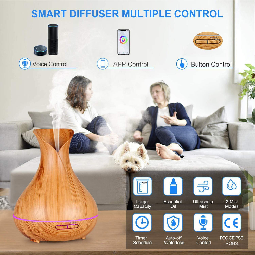 Ebooine diffuser with Alexa and Google Home for hands-free control