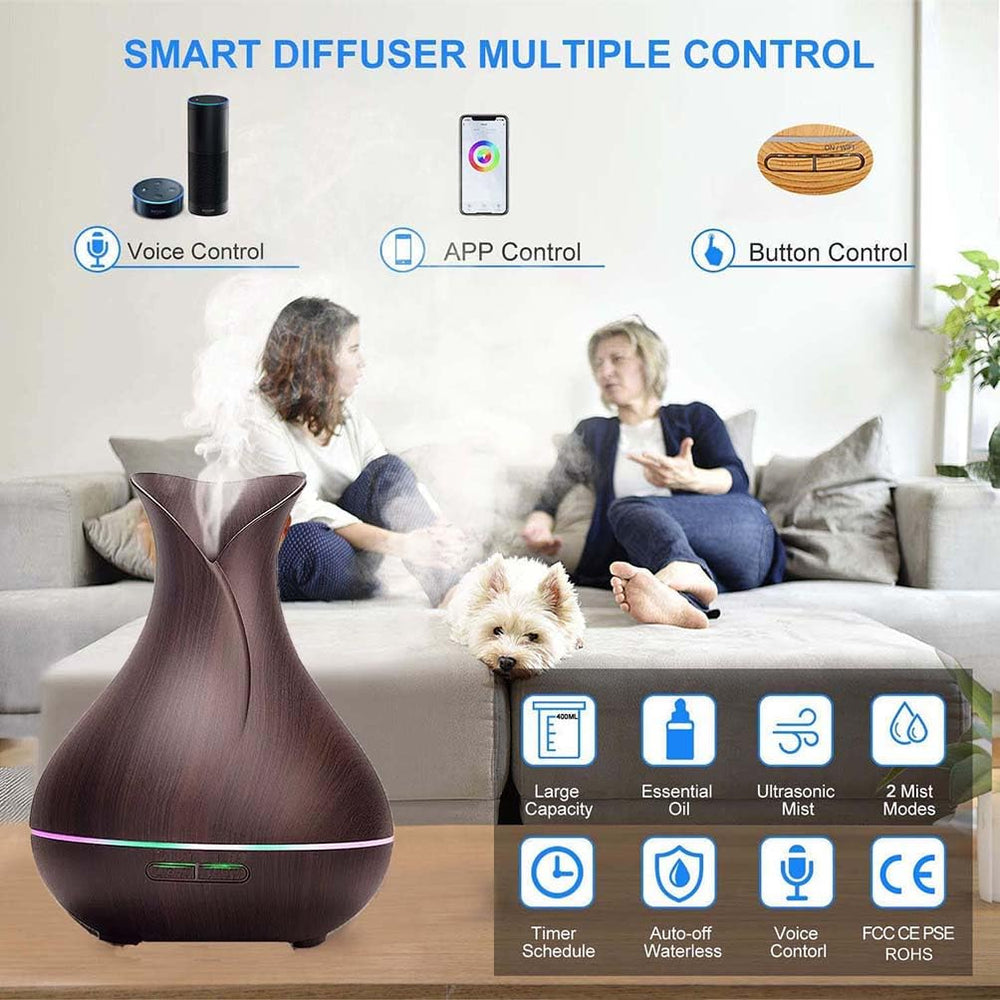 Ebooine diffuser with Alexa/Google Home setup for hands-free control