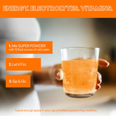 EBOOST electrolyte mix supports hydration during workouts.