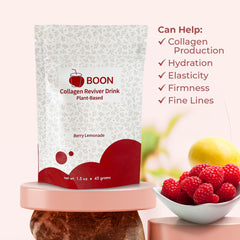 Ecco Bella Boon Collagen mixing visual shows easy smoothie integration.