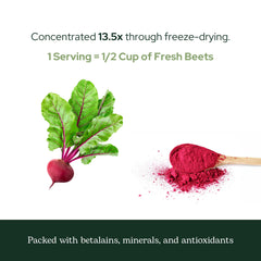 Eclectic Institute Beet Juice Powder glass bottle ready for daily rituals.