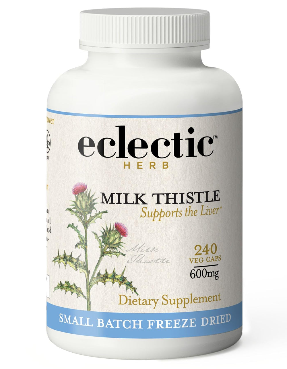Eclectic Institute Milk Thistle bottle image for daily liver support