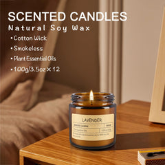 ECLHTLNY Gift-packaging candle set makes a ready-made gift