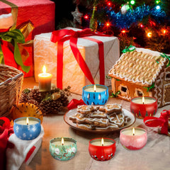 ECLHTLNY bergamot fragrance tin with bright citrus notes for holiday space.