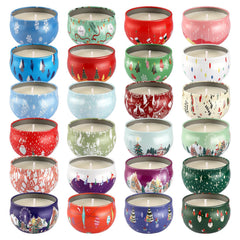 ECLHTLNY reindeer tin candle adding seasonal charm to table centerpieces.