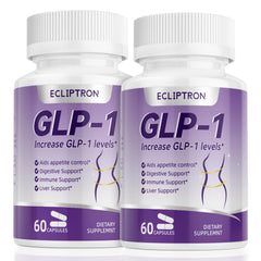Ecliptron GLP-1 supplement bottle highlights natural support for GLP-1 pathways.