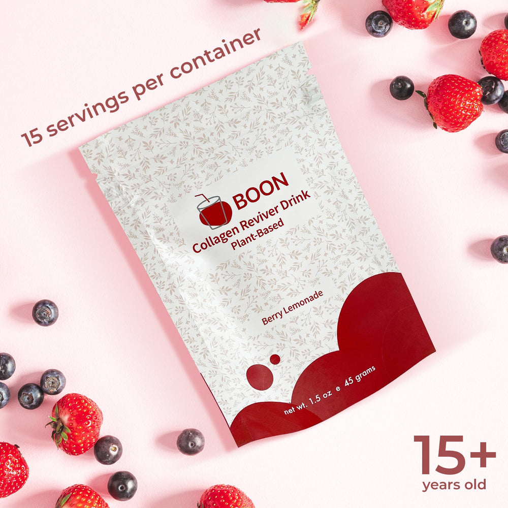 Eco-friendly packaging close-up emphasizes sustainable vegan collagen choice.
