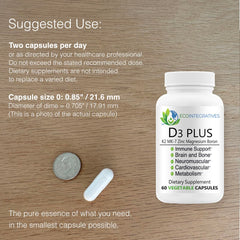 EcoIntegratives D3 Plus label highlights minerals for D3 metabolism