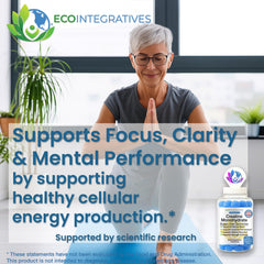 EcoIntegratives USA-made label on bottle showcasing quality.