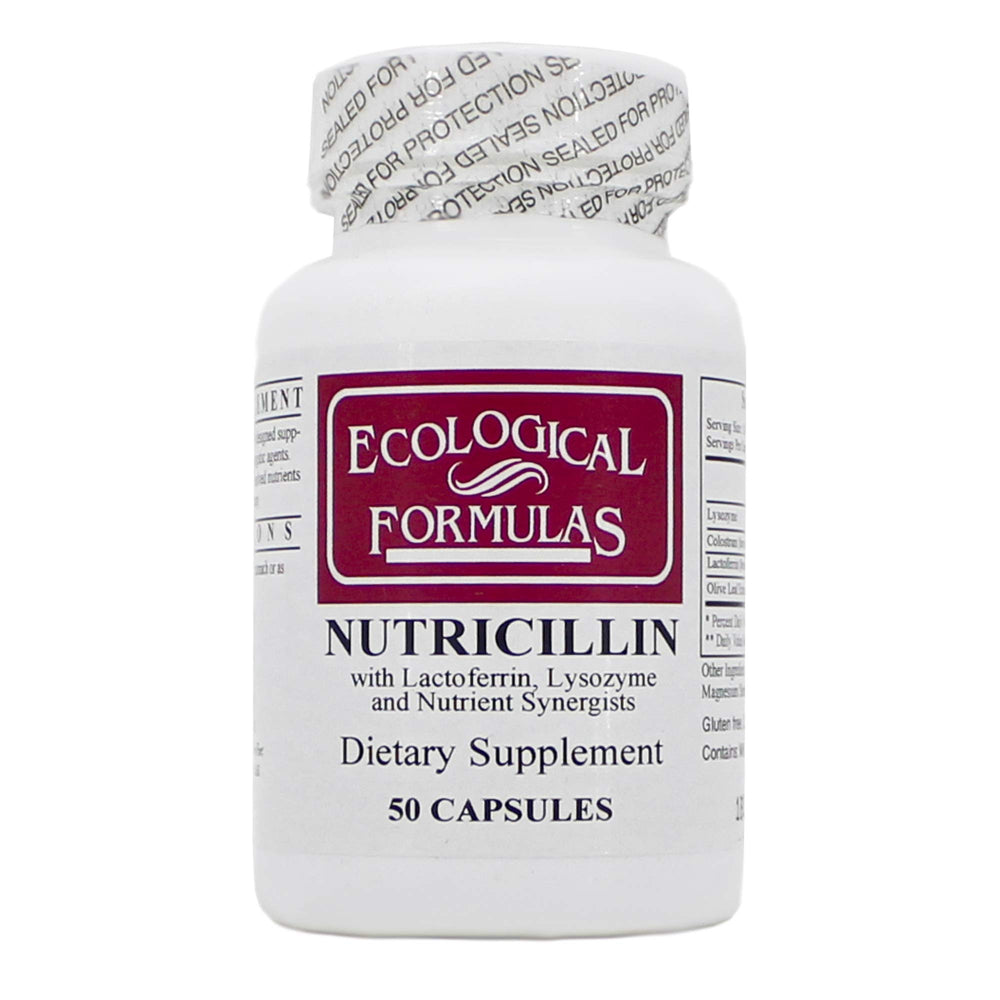 Ecological Formulas Nutricillin bottle with capsules for daily wellness support.