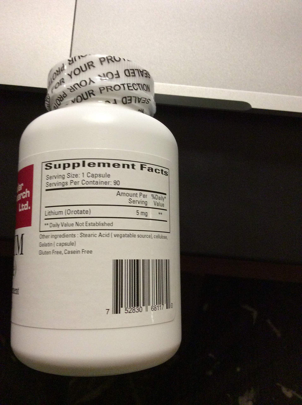 Ecological Formulas capsule packaging on table, convenient daily supplement for mood support