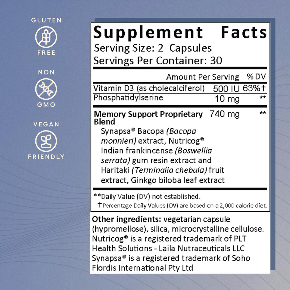 EcoNugenics Memory Boost Ginkgo biloba extract shot signals cognitive function support