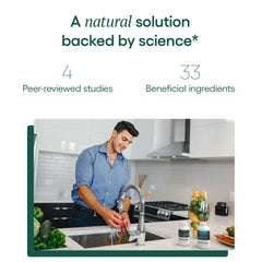 EcoNugenics ProstaCaid bottle label highlighting vegan and non-GMO ingredients