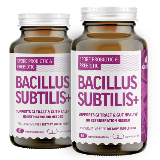 ecosh bacillus subtilis spores bottle pour for daily gut support
