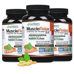 ecostream Naturals Relaxant bottle front shows large capsules for daily comfort.