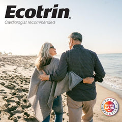 Ecotrin packaging label view emphasizing safety and recommended use.