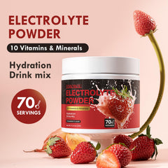 Strawberry flavor hydration sip prepared in seconds with EDBOBOU.