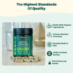 Organic superfoods banner on packaging indicating twelve-ingredient blend.