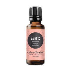 Edens Garden Amyris essential oil bottle ready for calming aromatherapy and relaxation.