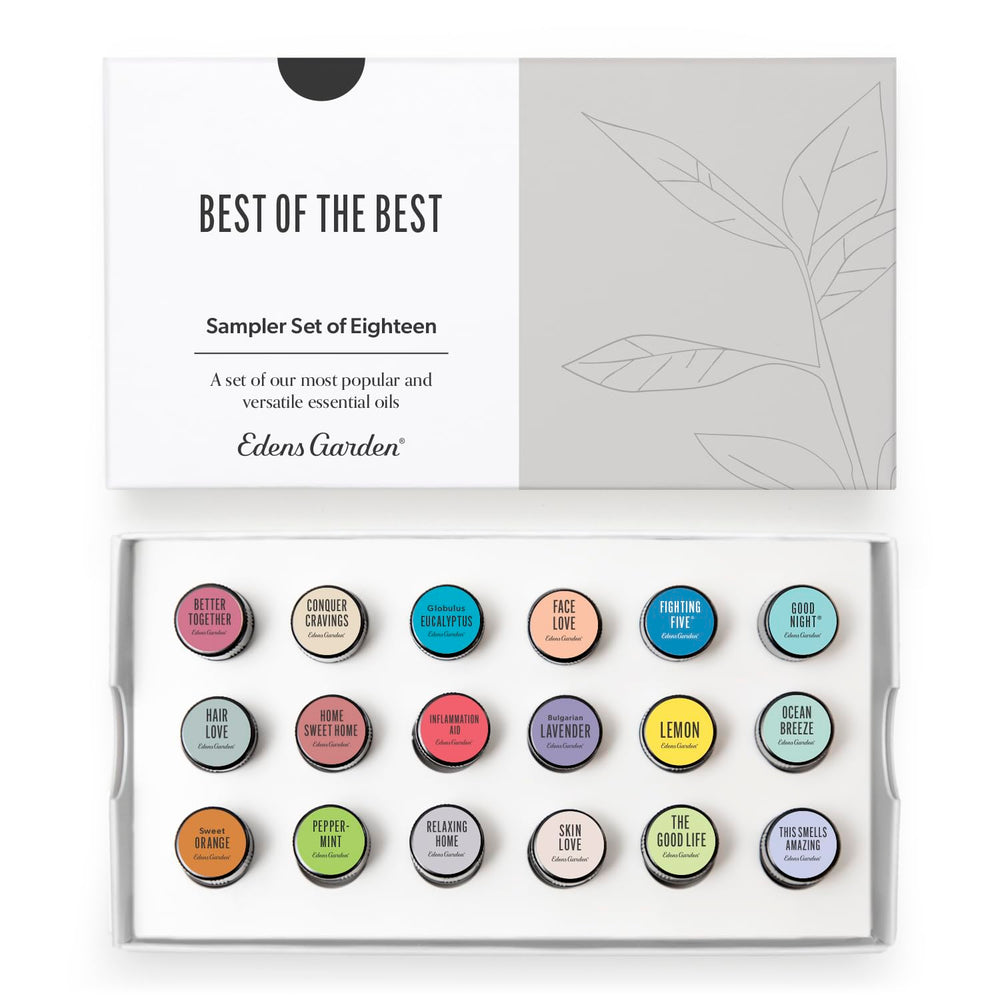 Edens Garden Best of the Best sampler bottle pour, ideal for easy diffusion at home