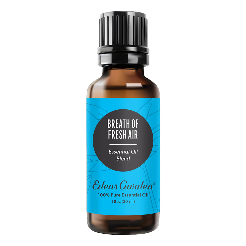 Edens Garden Breath of Fresh Air bottle pour with citrus aroma for a refreshing space.