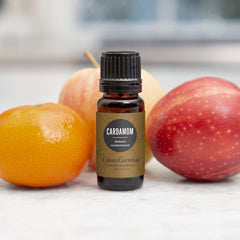 Edens Garden Cardamom essential oil diffuser scene highlighting warm aroma.