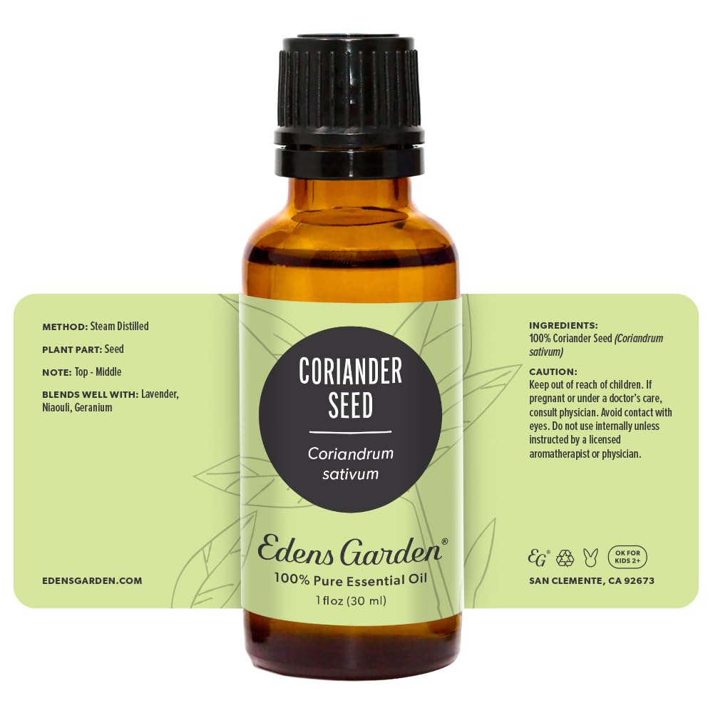 Edens Garden Coriander Seed Oil lab-quality assurance with transparent testing.
