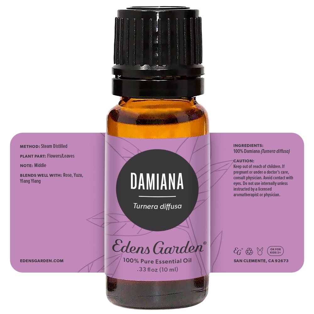 Edens Garden Damiana GC-MS report showing batch transparency