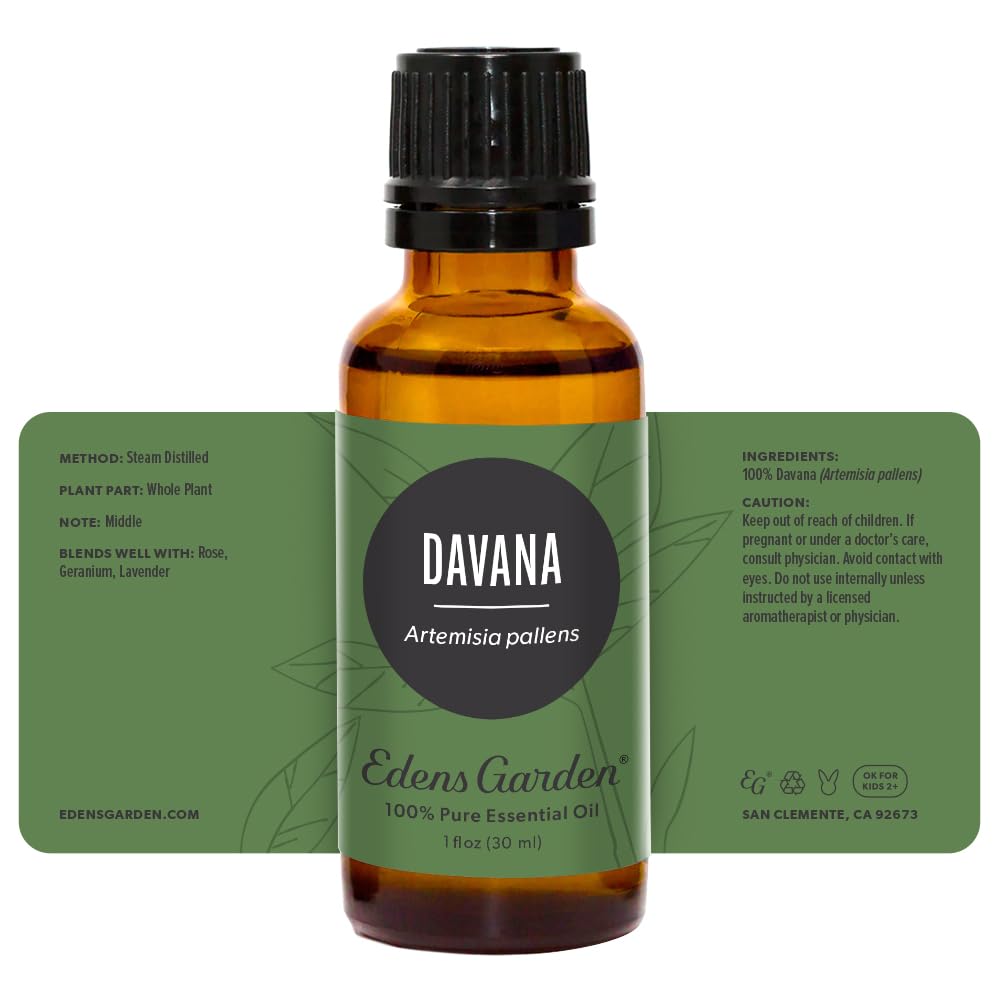 Edens Garden Davana diffuser-ready bottle, perfect for creating exotic ambient scents.
