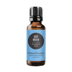 Edens Garden Deep Breath bottle with minty aroma for quick breathing refresh