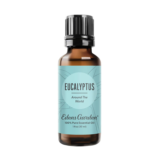 Edens Garden Eucalyptus Around The World bottle for pure aroma in aromatherapy