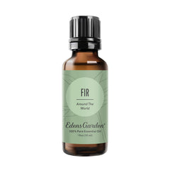 Edens Garden Fir Around The World oil bottle showing forest-inspired scent and purity