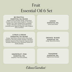 Edens Garden Fruit Set collection invites exploration of citrus aromatherapy.