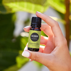 Edens Garden Galbanum essential oil diffuser scene with earthy scent
