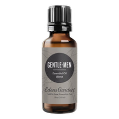 Edens Garden Gentle-Men bottle label shows bold masculine aroma for personal fragrance